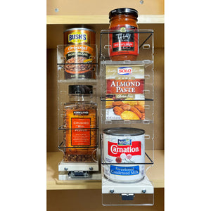 Two Drawers with Adjustable Upper Tiers