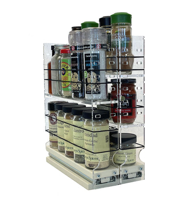 22xADJx11 Adjustable Spice Rack Drawer - Cream (DIY)
