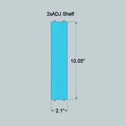 2xADJ Adjustable Shelf - Quick Change