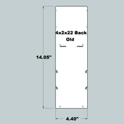 4x2x22 Replacement Old Style Front or Back/Middle