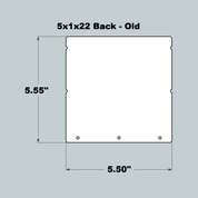 5x1x22 Replacement Old Style Front or Back/Middle