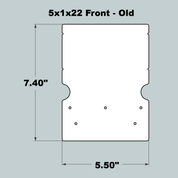 5x1x22 Replacement Old Style Front or Back/Middle